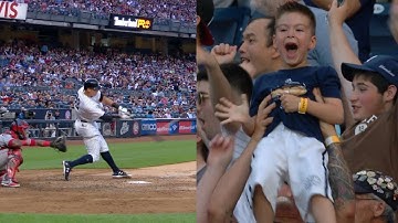 LAA@NYY: Judge clubs three-run homer for 25th of year