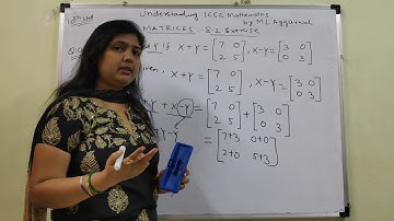 Matrices class 10, Exercise 8.2 question no. 10 solution M L Aggarwal, ICSE board