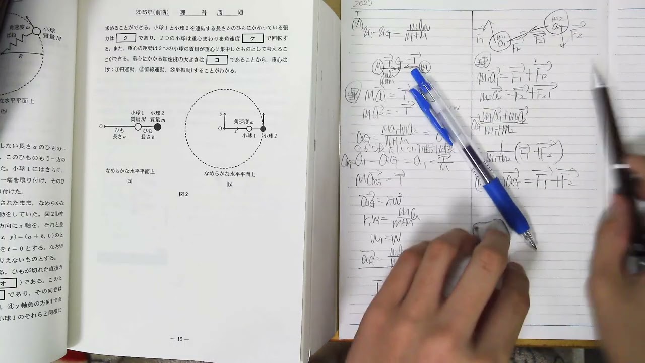 【京大物理】2025年度　第1問　解説