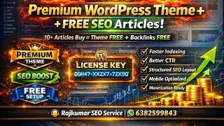 ₹2000 Premium WordPress Theme + FREE SEO Articles 🔥 | AdSense Ready Website Offer 2026