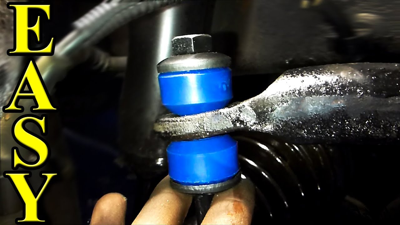 How to Replace Sway Bar Bushings and End Links - YouTube