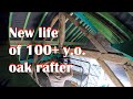 100+ years old rafter cleaned and treated to serve us another 100 years - Ep. 37