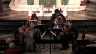 Video thumbnail of "Attacca Quartet plays Haydn Op. 77 no. 2 - First Movement"