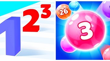 Number Master 3D vs Marble Run 3D - Satisfying All Levels ASMR Games