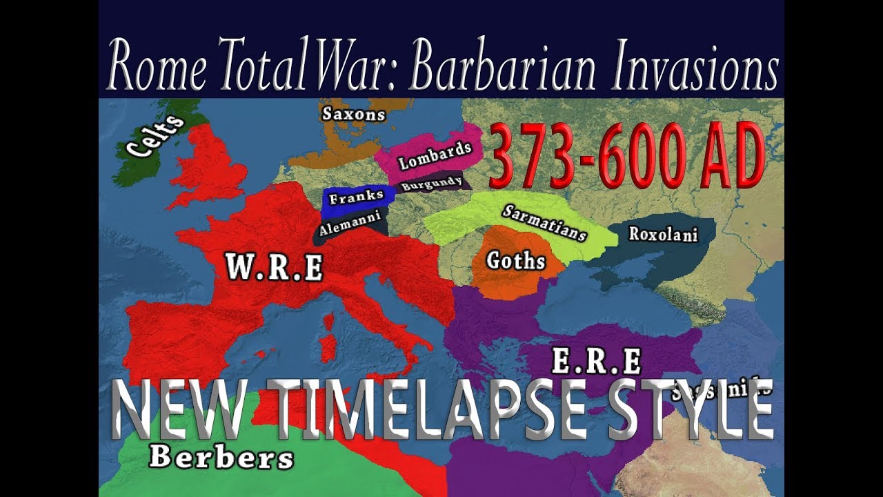 New Timelapse style for Barbarian Invasions 373 - 600 AD romeo
