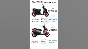 after GST price of #tvsntorq125 and #tvsntorq150 #tvs #ntorq #scooter #hybridrider #rr310 #rtr310