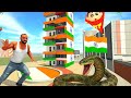 Tiny Colorful Train VS Giant Monster Train - INDIAN BIKES DRIVING 3D GAME GTA 6 Cheats gaming video