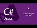 C# Programming Tutorials: Beginners 07 Creating a Calculator - Enums For Loops & Try Catch