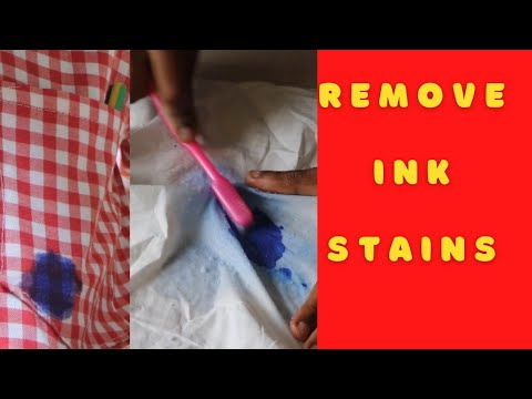 2 WAYS -HOW TO REMOVE INK STAIN FROM CLOTHES/FABRIC - YouTube