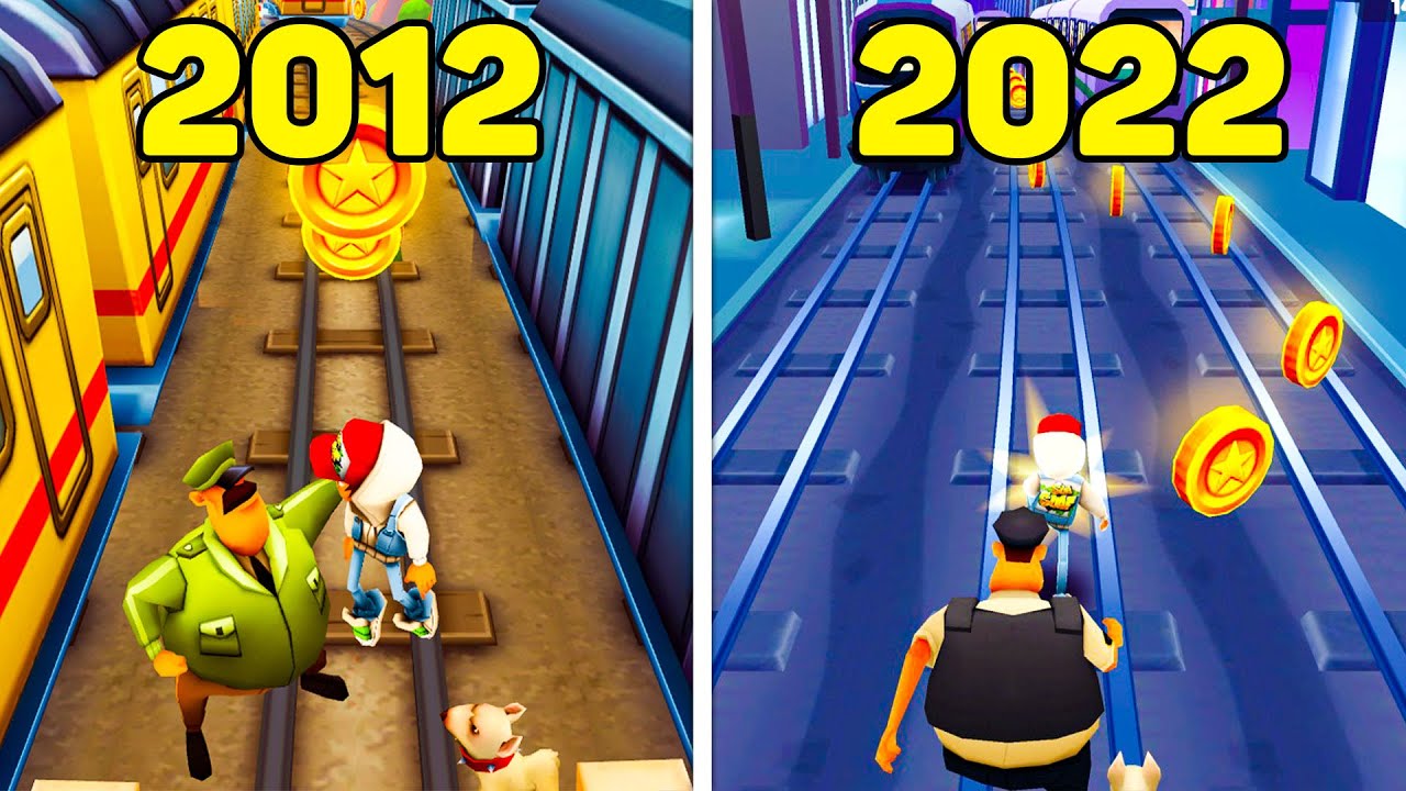 É inscrivel a primeira versão do Subway Surfers 1.0.1 de 2012