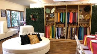 All Star Rentals: 2019 Show Room Tour ⭐// Wedding & Event Rental Ideas from our Showroom!