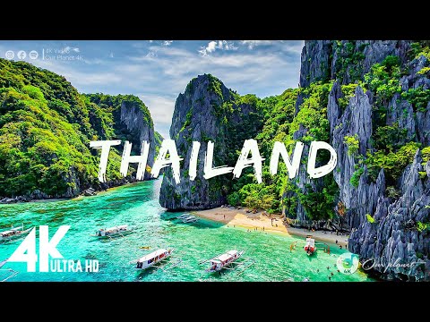 FLYING OVER THAILAND (4K UHD) - Relaxing Music Along With Beautiful Nature Videos (4K Video)