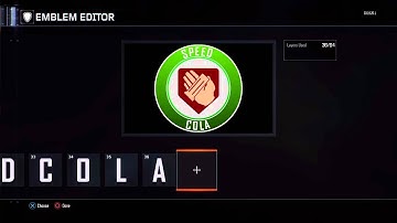 BLACK OPS 3 / HOW TO MAKE SPEED COLA EMBLEM