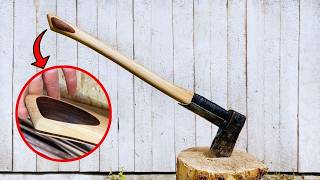 Building an Axe Handle from Ash &amp; Walnut - Fiberglass Epoxy Reinforced | DIY