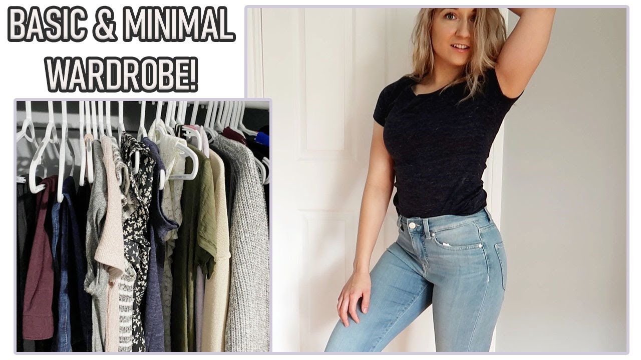 MINIMALIST WARDROBE DECLUTTER & TRY ON! How to have a minimal wardrobe