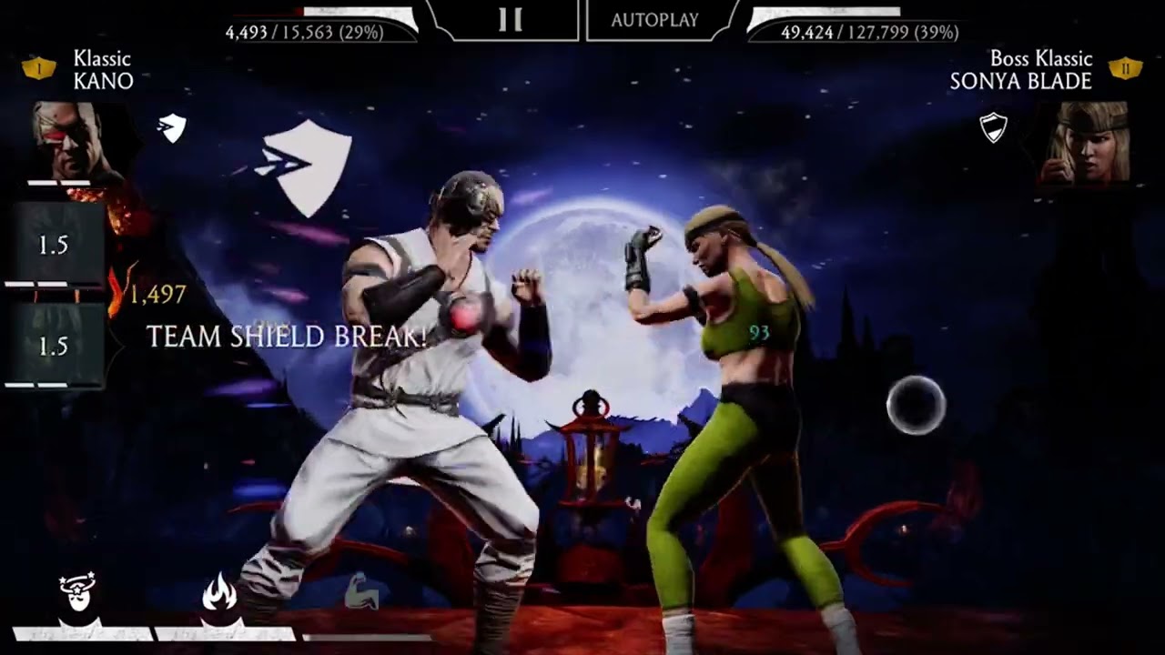 Boss Klassic Sonya Blade - Mortal Kombat Mobile Gameplay