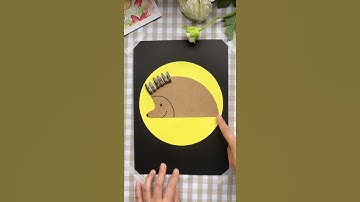 làm con nhím bằng hạt dưa đơn giản #shorts