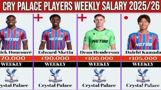 Famous Crystal Palace Players Weekly Salary 2025/26 | Full Squad Wages Breakdown Net Worth