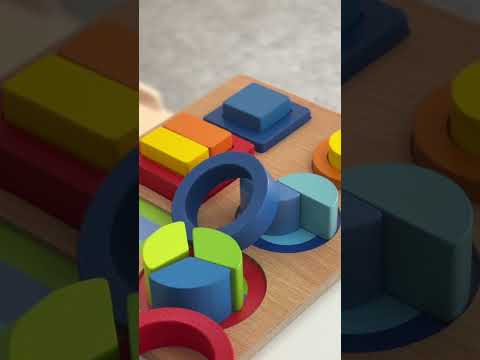 Вкладиш дерев'яний геометричний 60388, видео 1