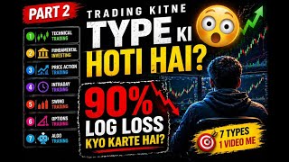 7 Types of Trading | 90% log loss kyu karte hai ?