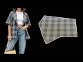 ⭐️ Easy cutting and sewing a poncho coat with pockets | Sewing for beginners