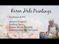 Watch an Acrylic Flower Painting in Progress, Demo #345