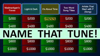 Guess The Song Jeopardy Style Quiz