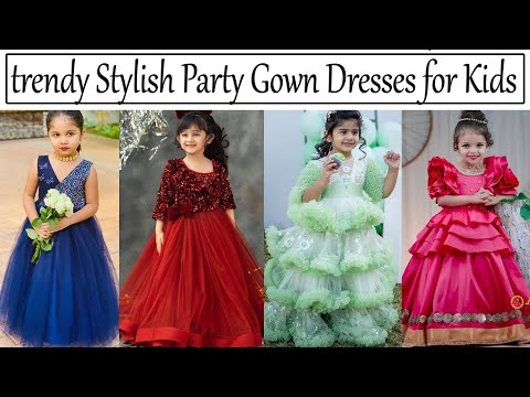 Buy Stylish Blue Party Wear Gown for Girls | Gown for Girls