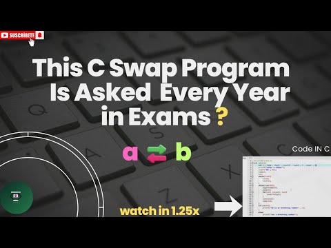 Swap Two Numbers Using Third Variable | Code in C | Swap Two Numbers.