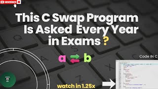 Swap Two Numbers Using Third Variable | Code in C | Swap Two Numbers.