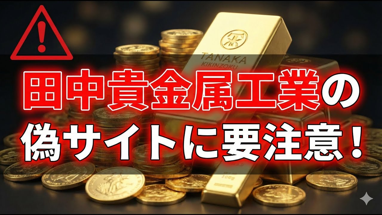 Caution!] Fake Tanaka Kikinzoku Kogyo website is spreading through