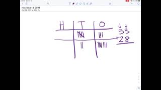 Add 2-digit numbers with a place value chart