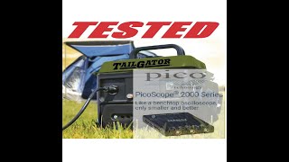 TESTED Harbor Freight Tailgator generator wave form with PicoScope
