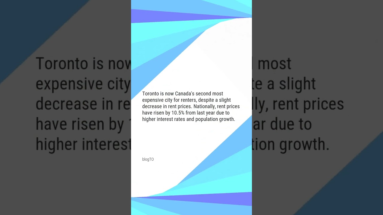 Toronto just climbed the rankings for most expensive cities to rent in Canada