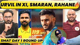 Urvil Patel 31-Ball-100, Rahane Potm, Ipl Team For Auqib Nabi. Rutu Rare Failure. Ipl Trials In Smat