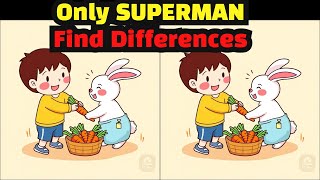 Spot the Difference: Only SUPERMAN  Find Differences 🔥