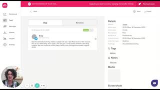 Brolly tags on comments and retweets