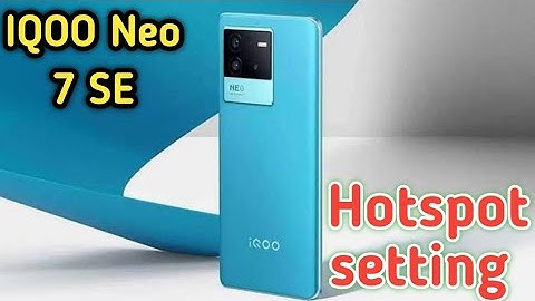 Hotspot Setting In Iqoo Neo 7 SE, How To Set Hotspot Password In Iqoo Neo 7 SE, How To Hotspot