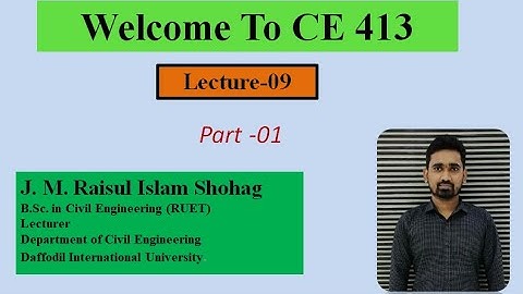 #Design of A Fully Encased Composite Column (FEC) II Lecture -09 II Part -01