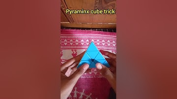 Pyraminx cube magic trick 🌟 Magic trick of pyraminx cube✨.#short #viral #cube #trending