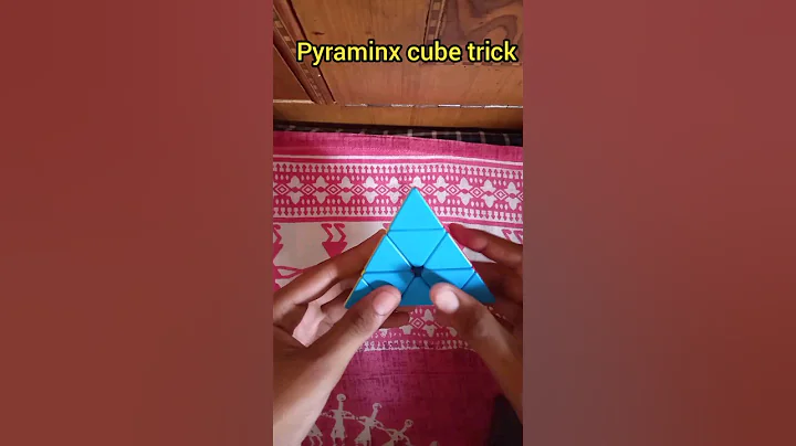 Pyraminx cube magic trick 🌟 Magic trick of pyraminx cube✨.#short #viral #cube #trending