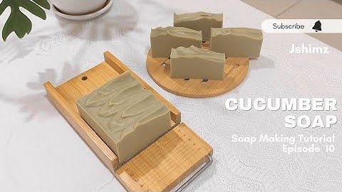 Cucumber Soap (Cold Process Soap) || Soap Making Tutorial EP.10