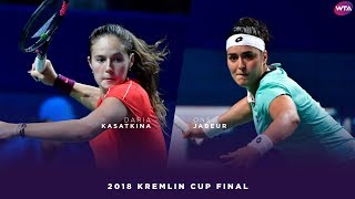 Daria Kasatkina vs. Ons Jabeur | 2018 Kremlin Cup Final | WTA Highlights Кубок Кремля