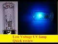 Low voltage UV lamp