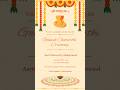 Ganesh Chaturthi e-invitation to make your celebration even more memorable✨🤍…#ganeshchaturthi #yt