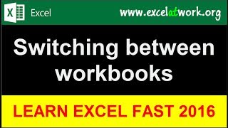 Celebrity Switching between workbooks - Learn Excel Fast - Excel 2016 Wealth