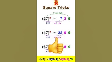 Square ending in 7 Trick