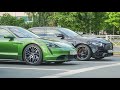 Porsche Taycan Turbo VS Mercedes E63s со светофора. Кто быстрее ?