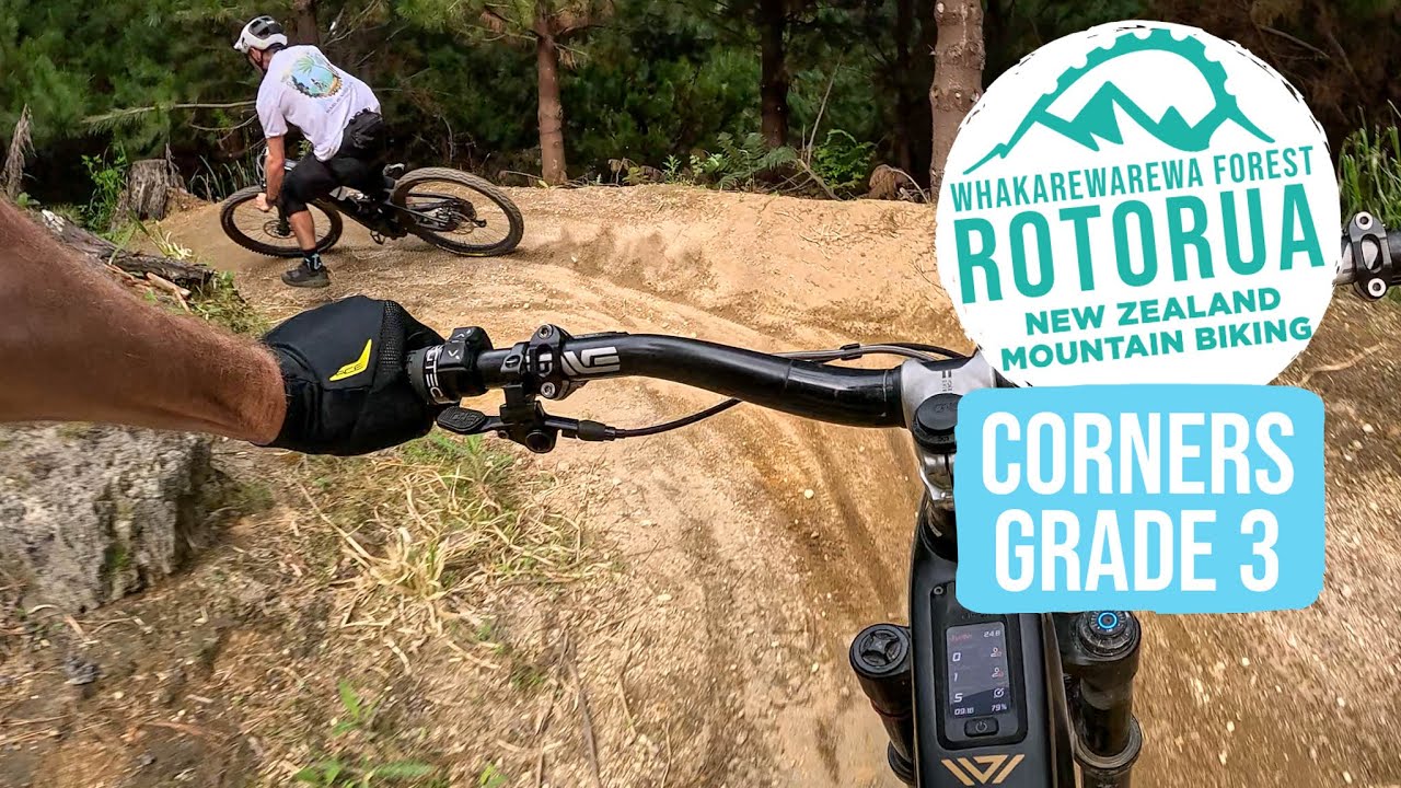 Повороты | Классическая трасса для скоростного спуска в Роторуа | Горный велосипед Redwoods