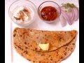 Oats Masala Paratha - By Vahchef @ Vahrehvah.com